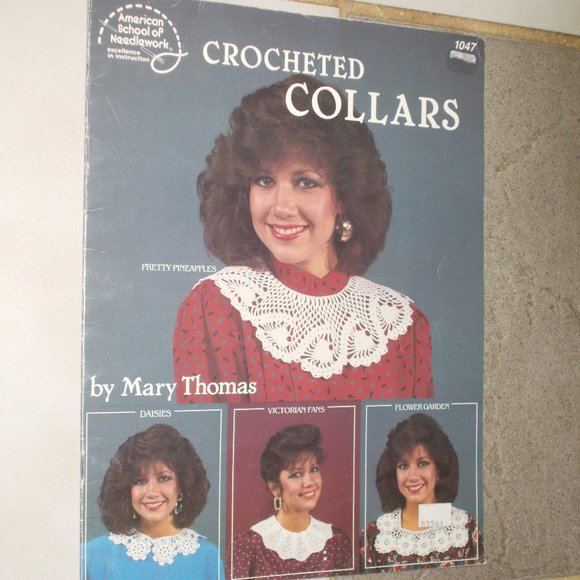 By Mary Thomas, crocheted collars Accessories - Vintage Crocheted Collars by Mary Thomas